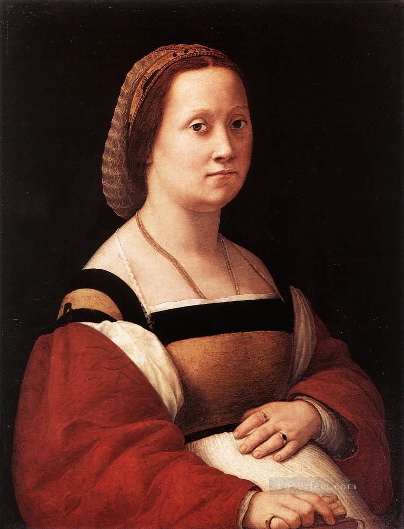 Portrait of a Woman La Donna Gravida Renaissance master Raphael Oil Paintings